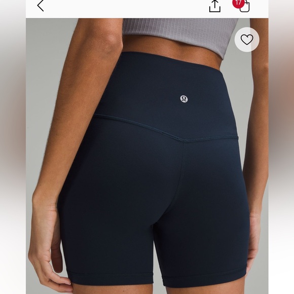 Lululemon True Navy High Rise Align Short 6” - Picture 3 of 6